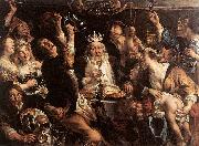 JORDAENS, Jacob The King Drinks s oil painting picture wholesale